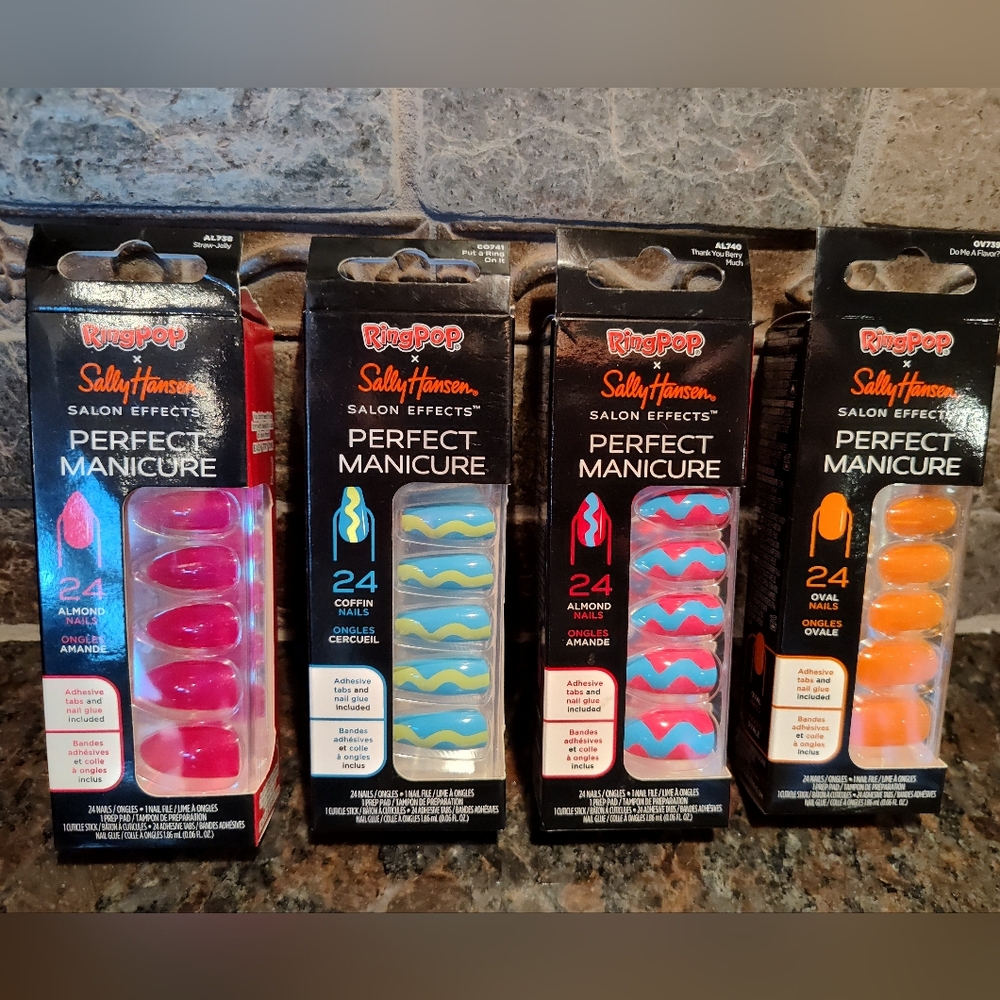Sally Hansen Ring Pop Salon Effects Perfect Manicure, Set Of 4